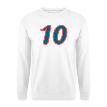 10. 10 YEARS. 10th ANNIVERSARY. 10 YEAR ANNIVERSARY. - Unisex Sweatshirt - white - Front