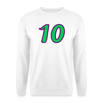 10. 10 YEARS. 10th ANNIVERSARY. 10 YEAR ANNIVERSARY. - Unisex Sweatshirt - white - Front