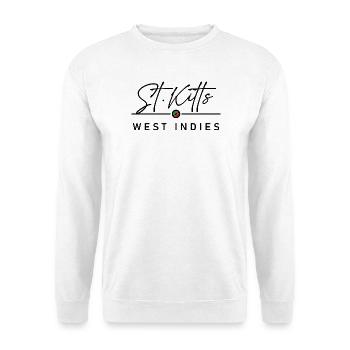 Saint-Kitts-et-Nevis - Antilles - Caraïbes - Sweat-shirt Unisexe - blanc - Devant