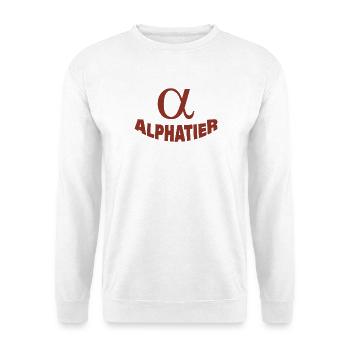 Animal alpha - Sweat-shirt Unisexe - blanc - Devant