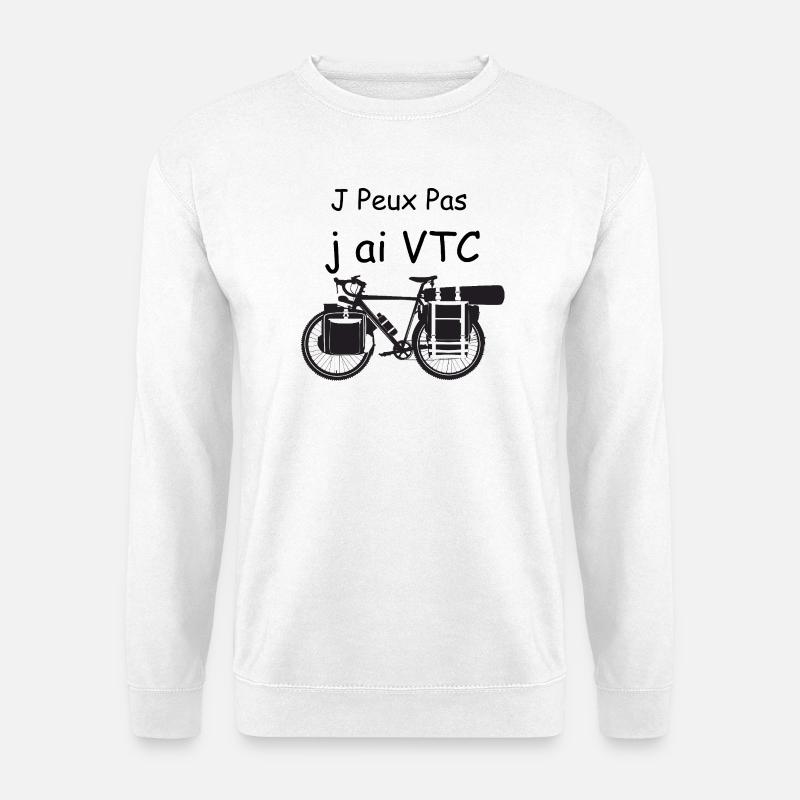 Reisefahrrad (VTC) - Unisex Pullover - Weiß