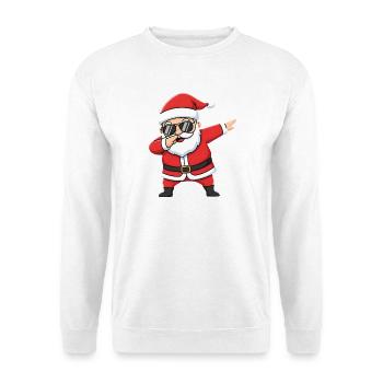 Dabbing Santa Cartoon Christmas - Unisex Sweatshirt - white - Front