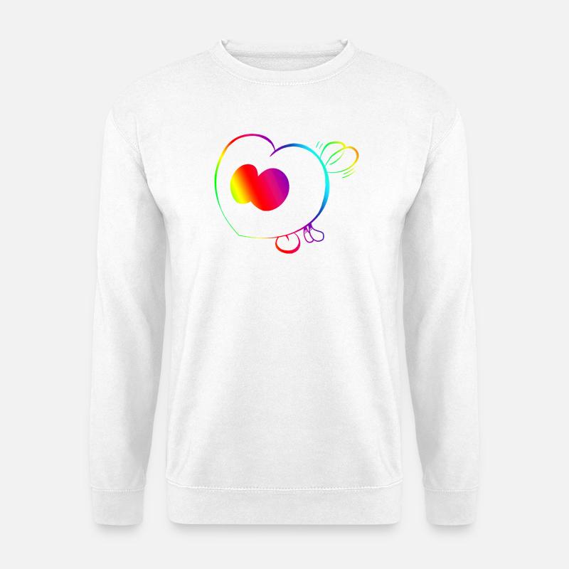 Trickster Yum Rainbow - Unisex Pullover - Weiß
