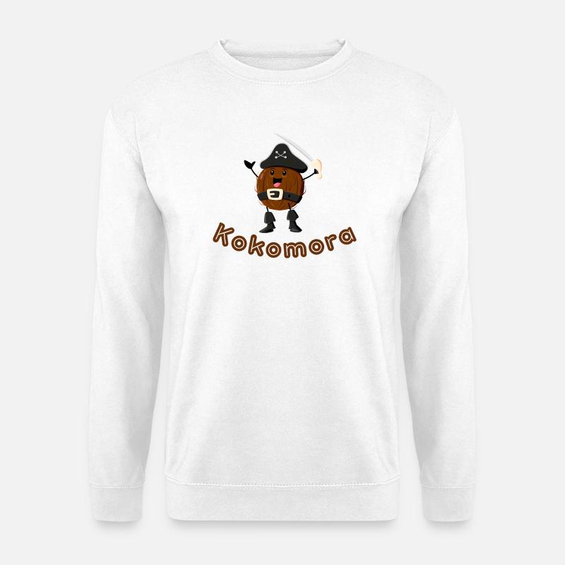 Kokospirat mit Piratenhut - Unisex Pullover - Weiß