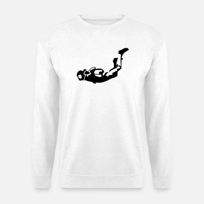 Skydiver - Unisex Pullover - Weiß
