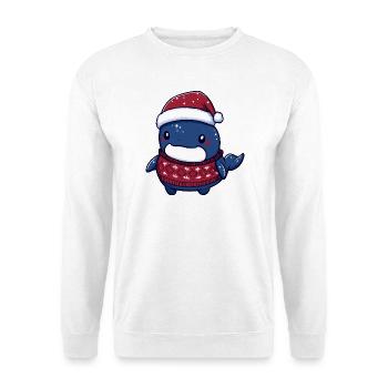 Wal Weihnachten Xmas - Unisex Pullover - Weiß - Vorne