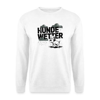 Dog Weather Silhouette - Unisex Sweatshirt - white - Front