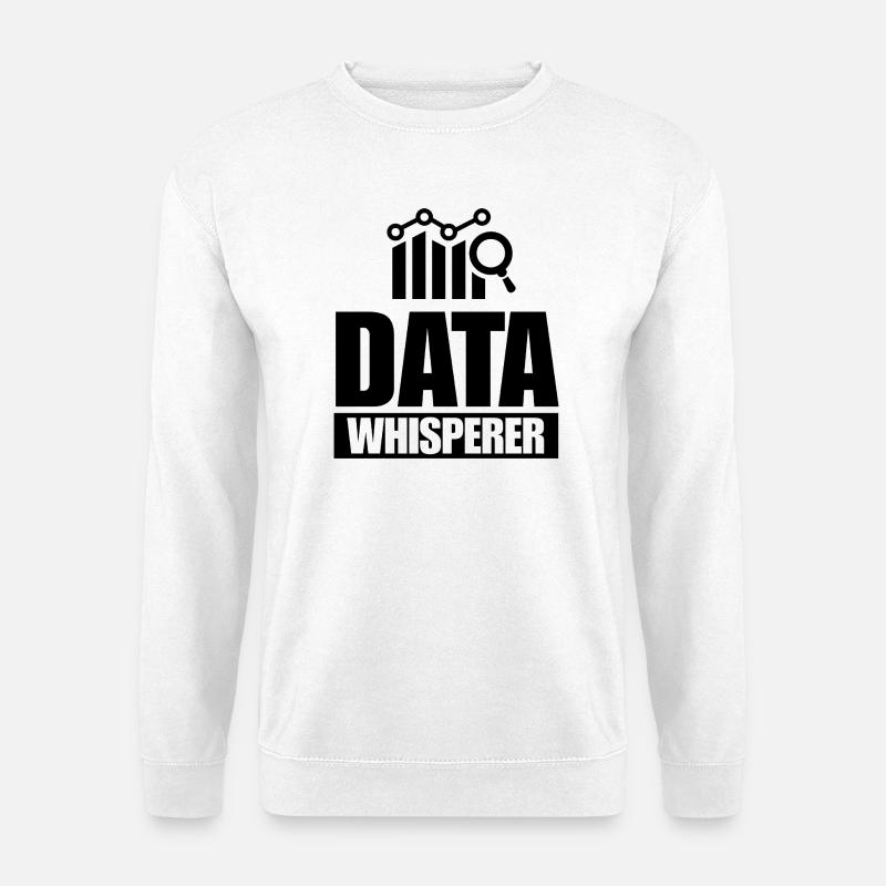 Data Analyst Scientist Engineering Analysis - Unisex Sweatshirt - white
