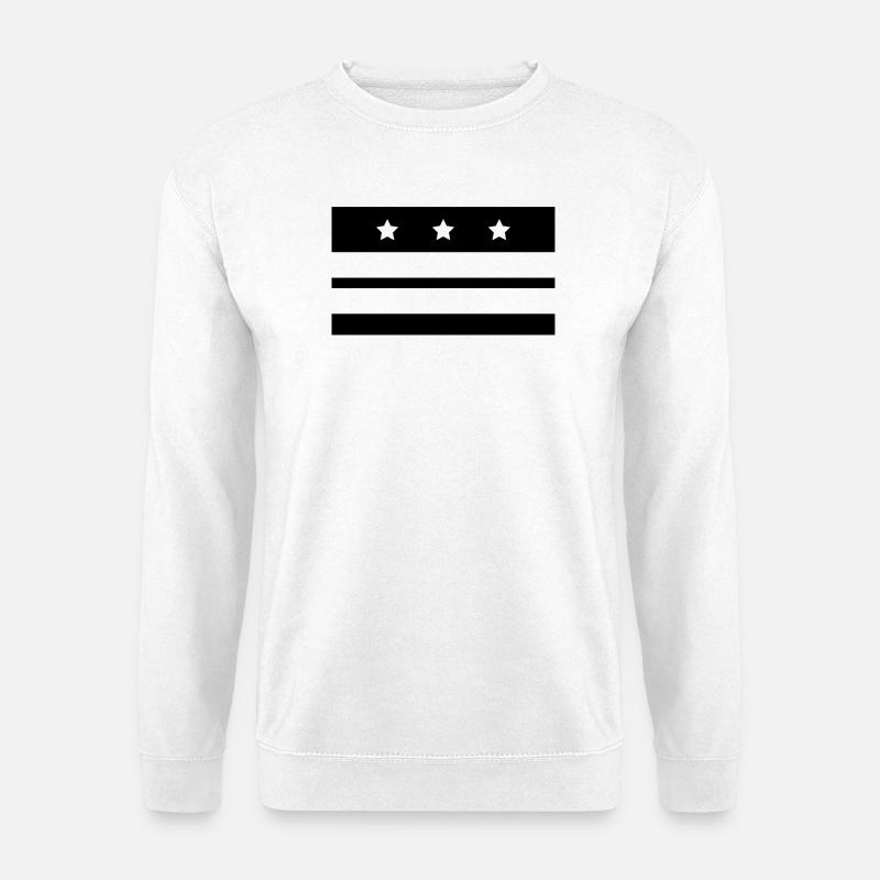 Washington-Flagge - Unisex Pullover - Weiß