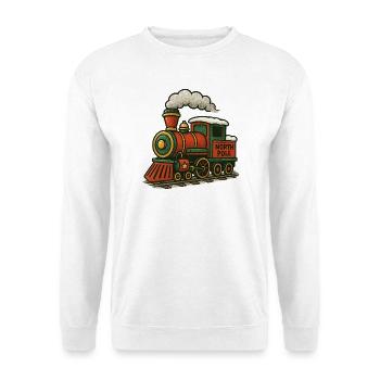 North Pole Locomotive Retro - Unisex Sweatshirt - white - Front