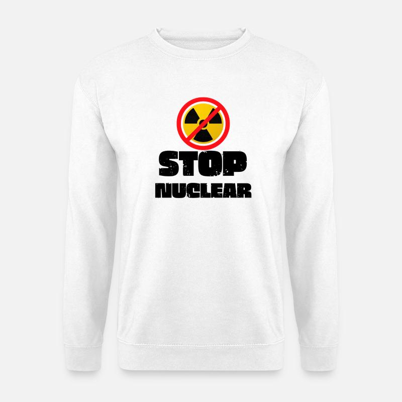 Stop Nuclear - Unisex Sweatshirt - white