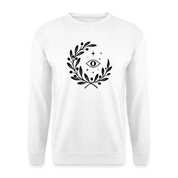 Mystic Yule mit Auge - Weihnachten Julfest - Unisex Pullover - Weiß - Vorne