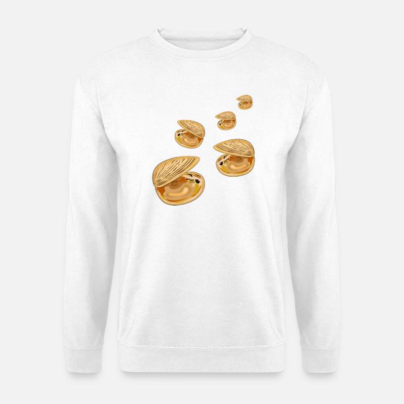 Dekorative Muscheln - Unisex Pullover - Weiß