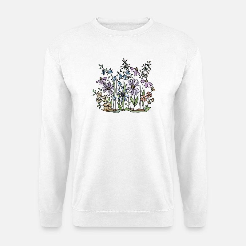 Blumen - Unisex Pullover - Weiß