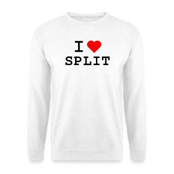 I love Split - Ich liebe Split - Unisex Sweatshirt - white - Front