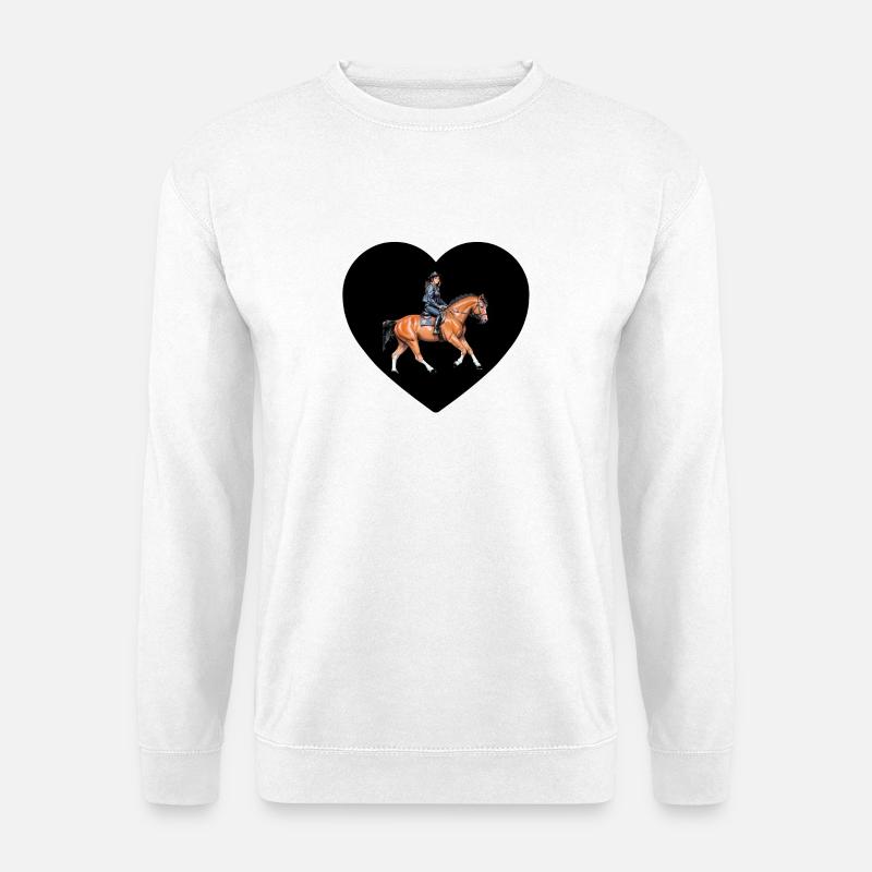 Pferde - Unisex Pullover - Weiß