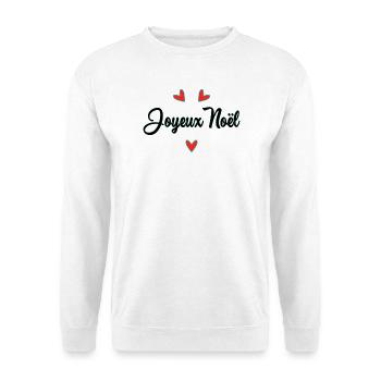 WEIHNACHTEN. FROHE WEIHNACHTEN. FROHE WEIHNACHTEN. WEIHNACHTSMANN - Unisex Pullover - Weiß - Vorne