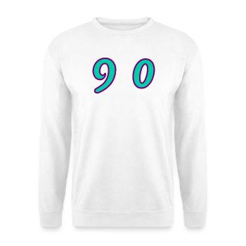 90. 90 YEARS. 90th ANNIVERSARY. 90 YEARS ANNIVERSARY. - Unisex Sweatshirt - white - Front