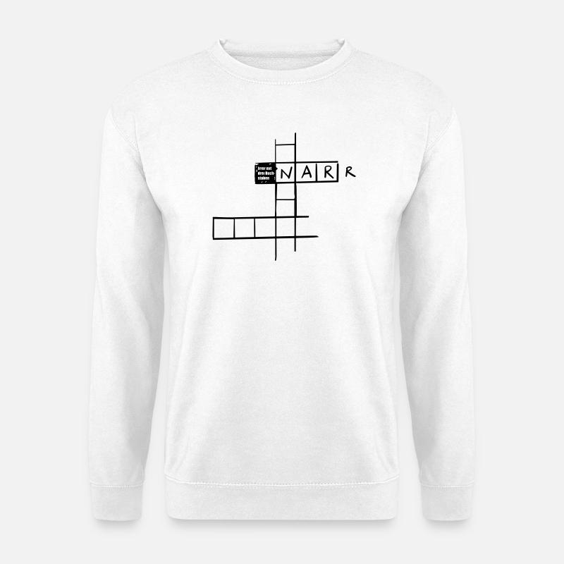Lunatic with 3 letters - Unisex Sweatshirt - white
