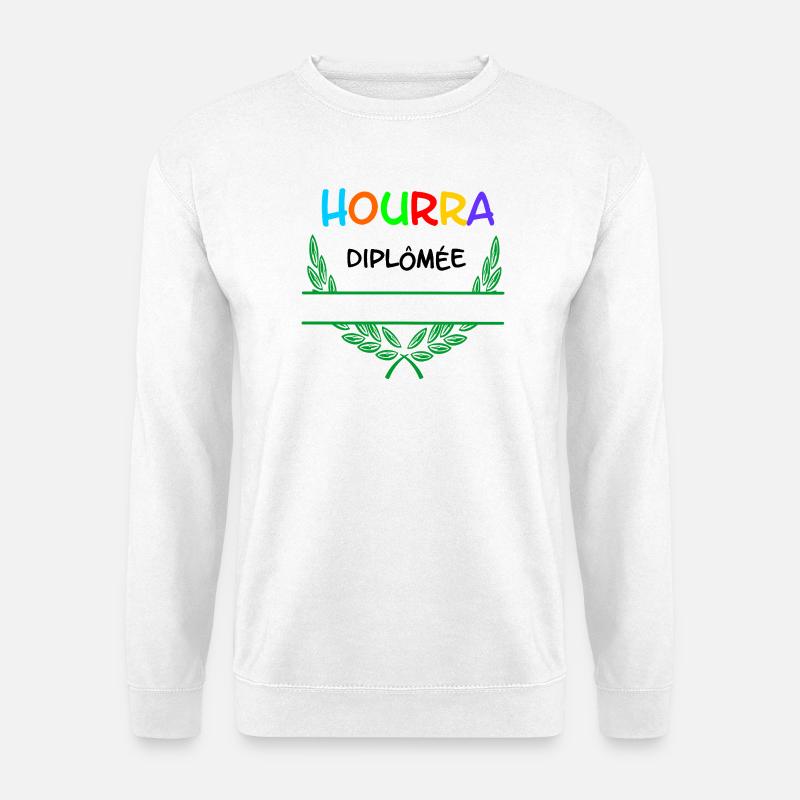 HOURRA Diplômée – Namespace - Unisex Sweatshirt - white