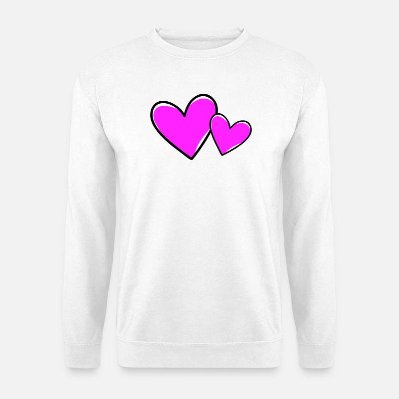 Herzen Symbol Liebe - Unisex Pullover - Weiß