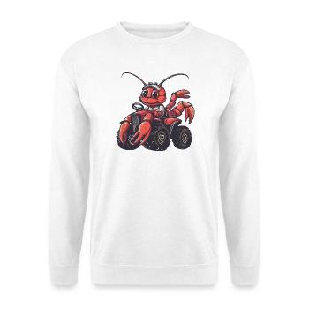 Lobster Crab Tractor Farmer - Unisex Sweatshirt - white - Front