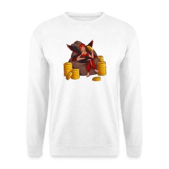 Treasure Guardian with Wings - Unisex Sweatshirt - white - Front