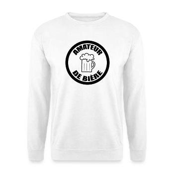 Amateur de bière | Alcool - Sweat-shirt Unisexe - blanc - Devant
