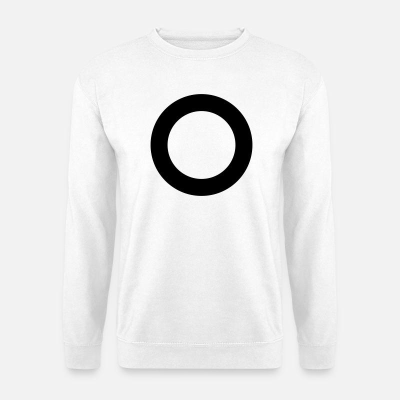 Circular ring - Unisex Sweatshirt - white