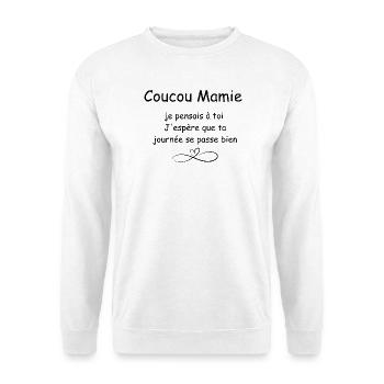 Hi Grandma - Unisex Sweatshirt - white - Front