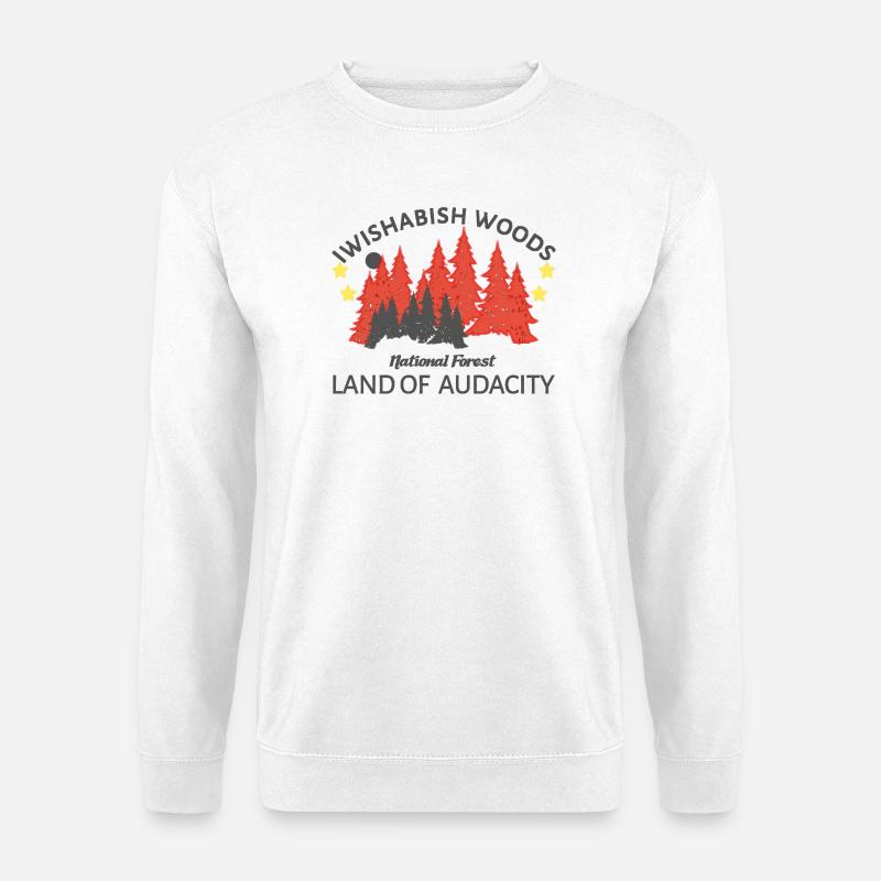 ENTERING now Iwishabish woods - Unisex Pullover - Weiß