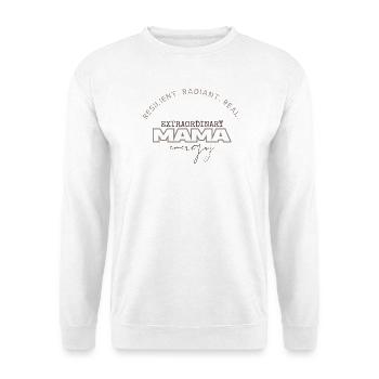 Extraordinary Mama Energy - Unisex Sweatshirt - white - Front