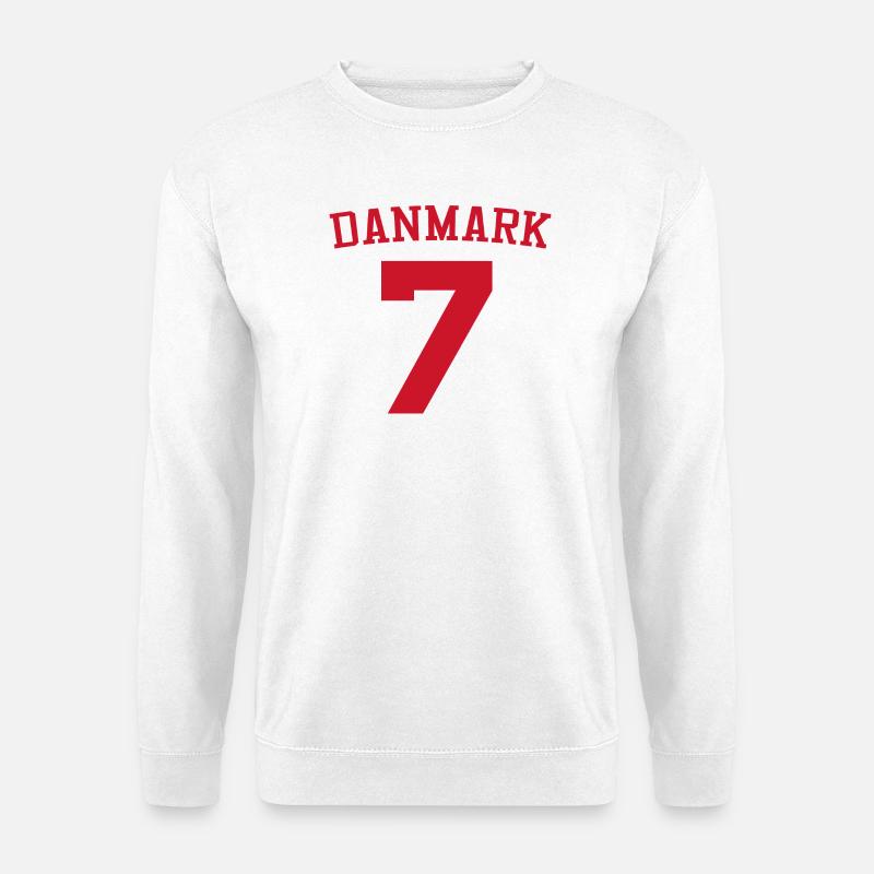 Conception de Denmark 7 Sport - Sweat-shirt Unisexe - blanc