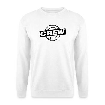 Crew Stempel - Unisex Pullover - Weiß - Vorne