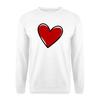 Hearts Love Symbol - Unisex Sweatshirt - white - Front