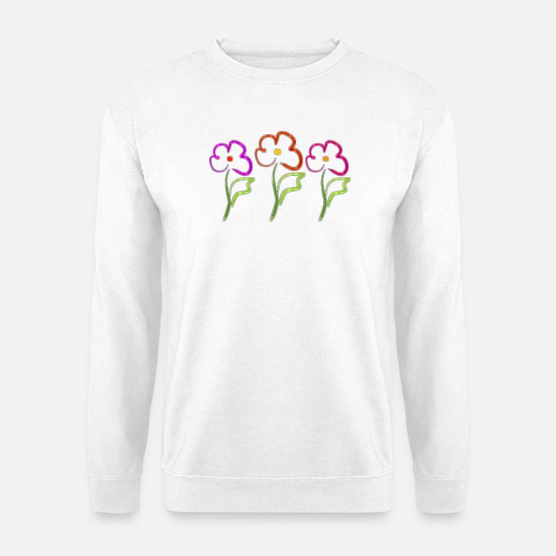 Flowers - Unisex Sweatshirt - white
