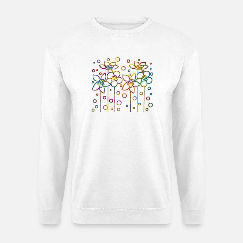 Blumen - Unisex Pullover - Weiß