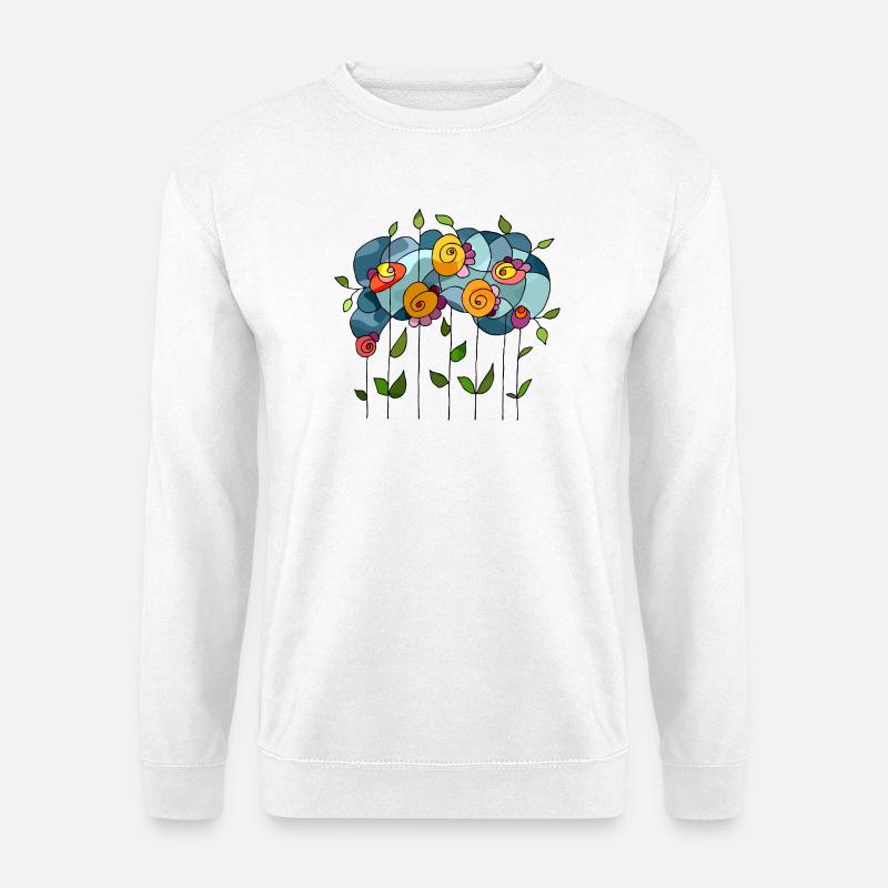 Flowers - Unisex Sweatshirt - white