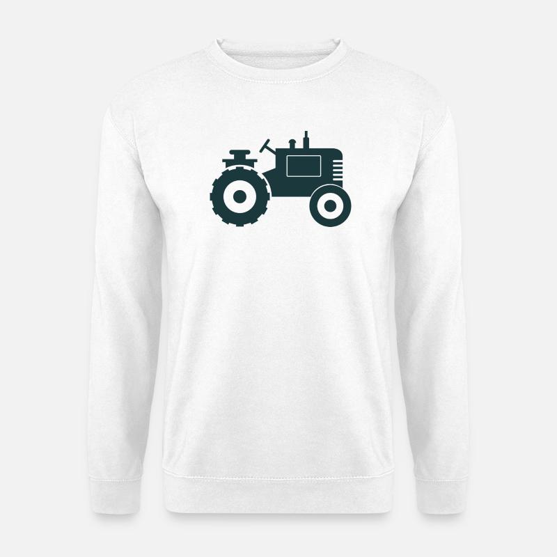 Vintage-Traktor - Unisex Pullover - Weiß