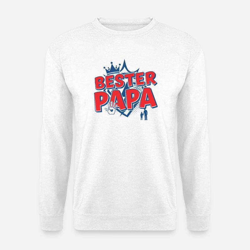 Best Papa King - Unisex Sweatshirt - white
