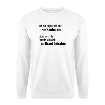 Marry Bride - Unisex Sweatshirt - white - Front