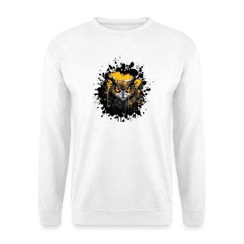 Owl Night Owl Splatter - Unisex Sweatshirt - white - Front