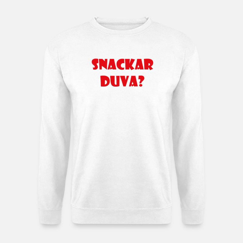 Talking Duva – Göteborg-Humor - Unisex Pullover - Weiß