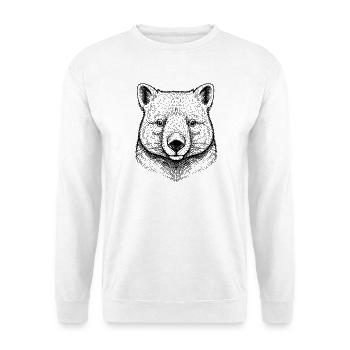 Wombat - Sweat-shirt Unisexe - blanc - Devant