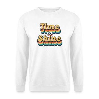 Time to Shine Retro Rainbow - Unisex Sweatshirt - white - Front