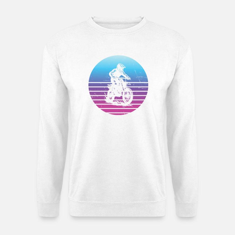 Direkte Motocross Aussage - Unisex Pullover - Weiß