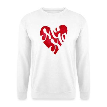 Red Heart Mama - Mom Gift - Unisex Sweatshirt - white - Front