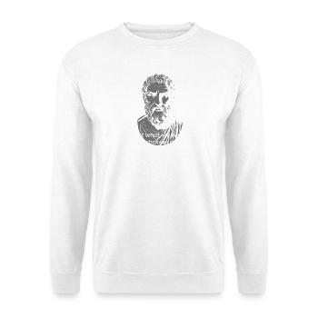 Epikurs stoisches Zitat - Unisex Pullover - Weiß - Vorne