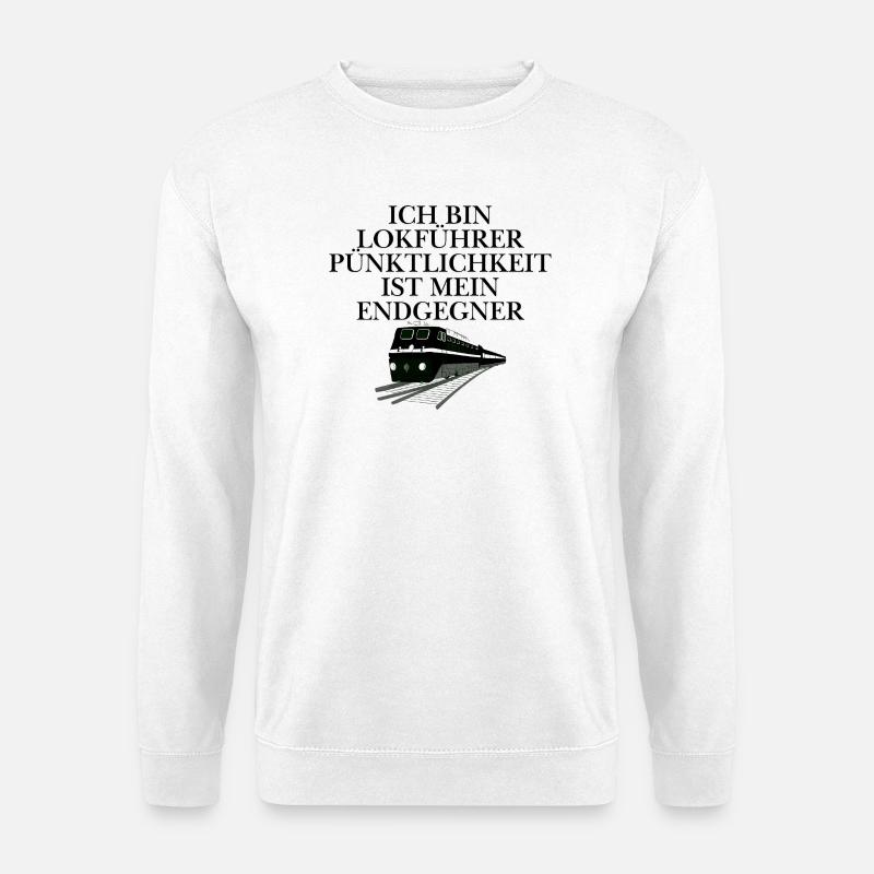 Lokführer Design  - Unisex Pullover - Weiß