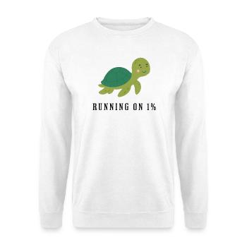 Cuddly Turtle Green Turtle Cartoon - Unisex Sweatshirt - white - Front
